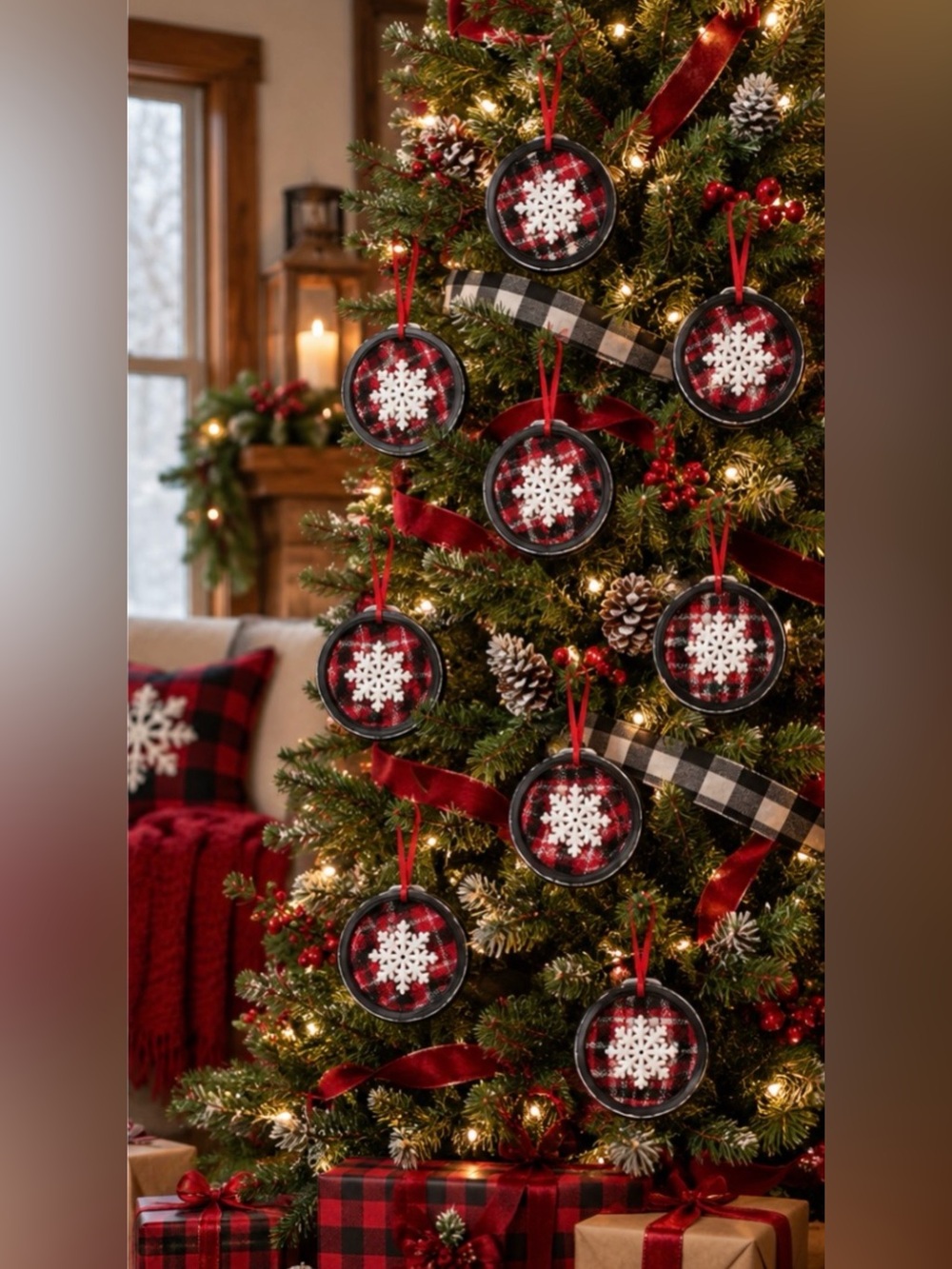 11 Farmhouse Christmas Tree Ornaments